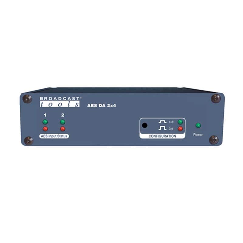 Broadcast Tools AES DA 2x4/1x8 AES/EBU Distribution Amplifier image 1