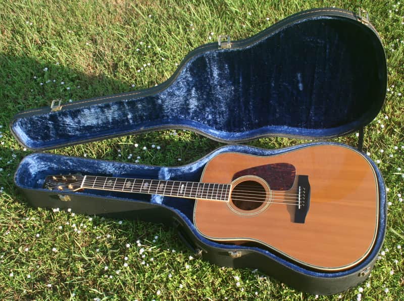 Morris TF-60 D size Guitar Jacaranda Body 1990's - Natural+Hard Case FREE image 1