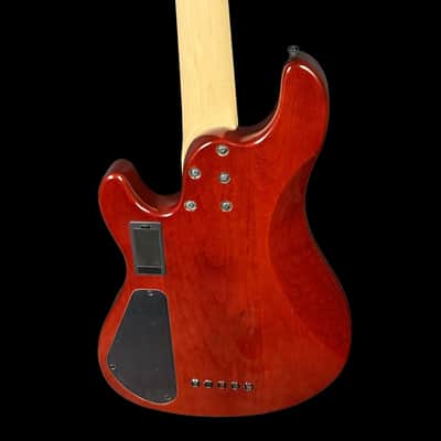 Cort GB-Fusion 5 String Bass Guitar in Antique Brown Burst w/Gigbag image 5