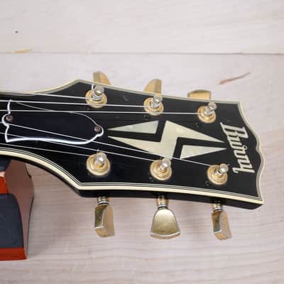 Burny RLC-60 Custom MIJ 1989 Black 1960 Reissue VH-3 PAF Pickups Vintage Made in Japan MIJ w/ Bag image 3