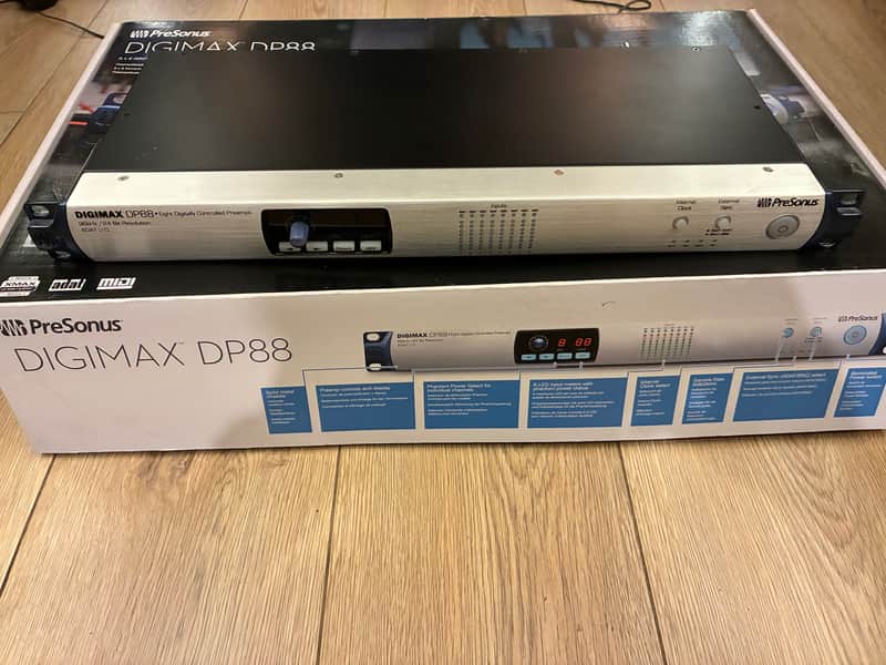 PreSonus Digimax DP88 8-Channel Mic Preamp with AD/DA Converter 2010s - Silver image 1
