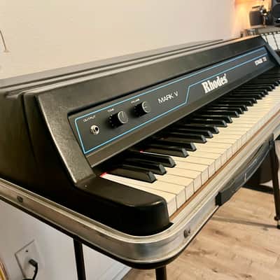 Rhodes Mark V Stage 73 73-Key Electric Piano 1984 Black image 3