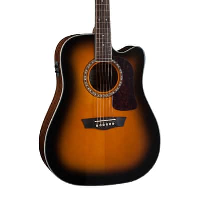 Washburn D10SCE Heritage 10 Acoustic Electric Guitar (Tobacco Burst) *USA Small Business* image 3