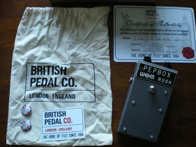 British Pedal Company WEM Pepbox Fuzz Reissue image 1
