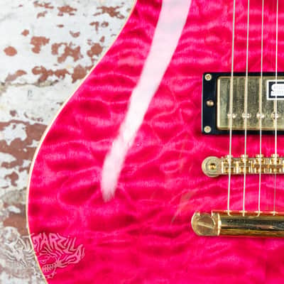 Edwards Potbelly PO-105D Quilted Maple 2013 See Thru Pink MIJ Japan ESP image 16