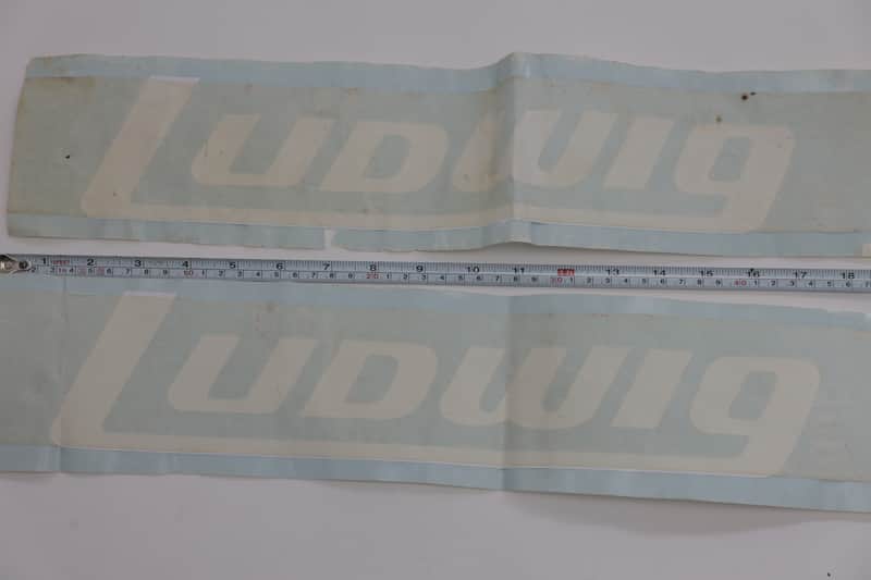 Vintage "Ludwig" Bass Drum Logo Appliqué Lot of 2 image 1