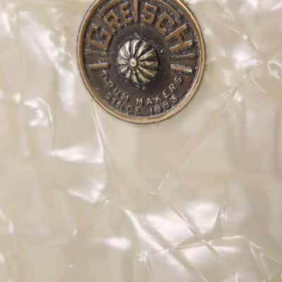 Gretsch Round Badge White Pearl 3pc Drum Kit Set Vintage 1960's image 12