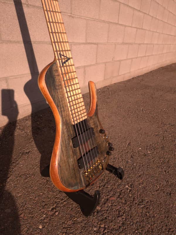 Ramsay: RMI RAMSAY: Vincent Bertolani Sonata VI signature model. 6 String bass guitar 2023 - ATLANTIC blue, Refinished in US 2024 image 1