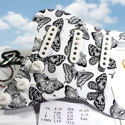 "WINGS OF CHANGE" Fender Loaded Stratocaster Pickguard Hot Wired PowerShifter™ image 1