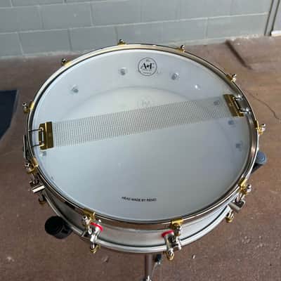 ~LIMITED EDITION~ A&F Red 4x14 Mercedes Aluminum Piccolo Snare Drum w/ Deluxe A&F Traveler Case (DH Room 4) image 8