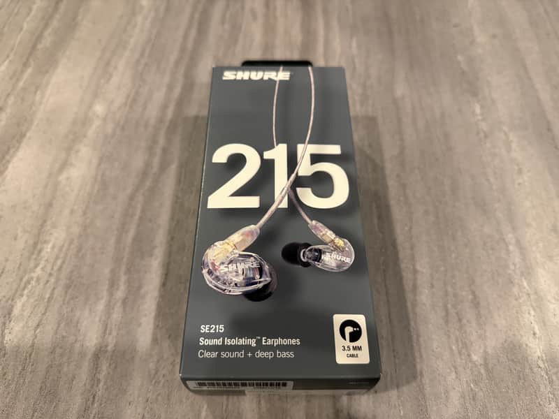 *Unopened* Shure SE215 PRO Wired In-Ear Monitors - 64" - Clear image 1