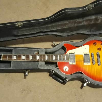 Epiphone Les Paul 50's Standard Cherry Sunburst 2006 re-issue with hard case image 1