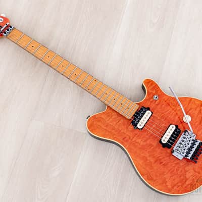 1997 Ernie Ball Music Man Axis EX Translucent Orange Quilt Top, EVH image 12