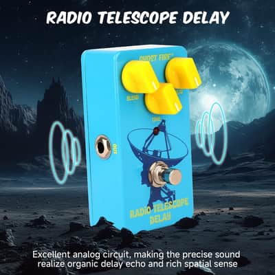 GHOSTFIRE Guitar Delay Effect Pedal for Electric Guitar (RADIO TELESCOPE DELAY) image 6