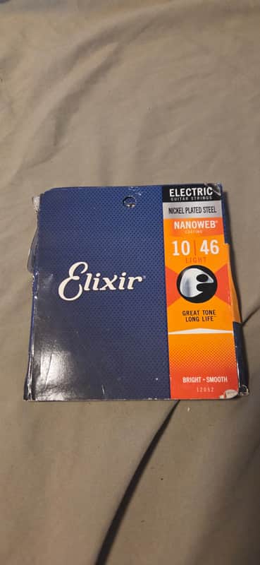 Elixir 12052 Nanoweb Nickel Plated Steel Electric Guitar Strings - Light (10-46) 2010s - Standard image 1