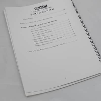 Fender Bass Amplifier Training Guide 2005 image 2