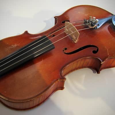 Lamy JTL French Violin 4/4 Antonio Stradivarius Model Circa-1930s-1940s-Reddish Varnish image 4