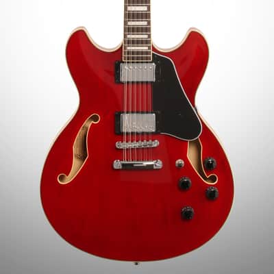 Ibanez Artcore AS7312 Electric Guitar, 12-String, Transparent Cherry Red image 1