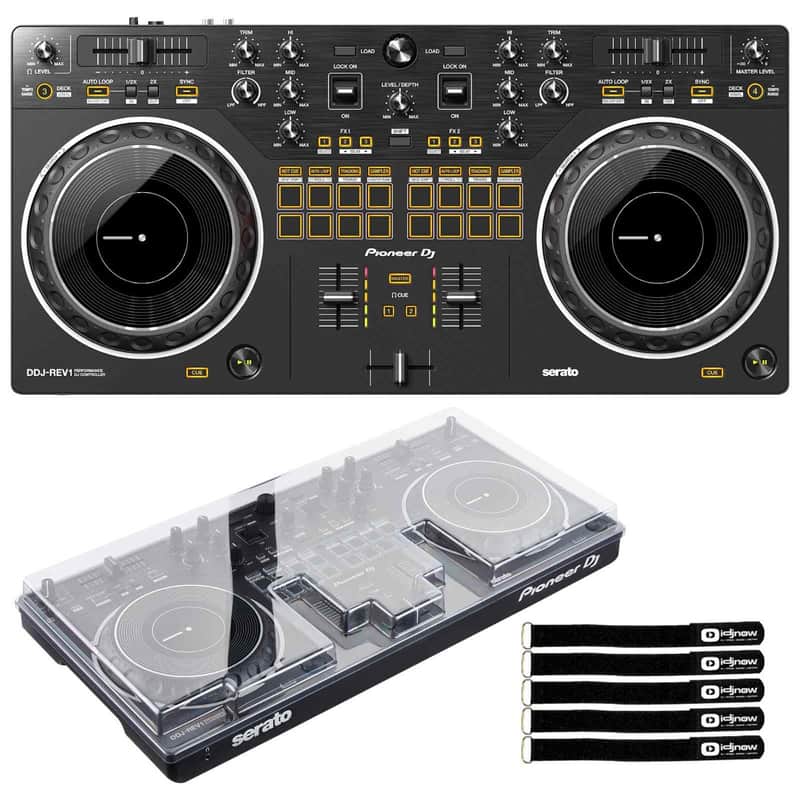 Pioneer DJ DDJ-REV1 Scratch Style 2 Channel DJ Controller w Decksaver Cover image 1