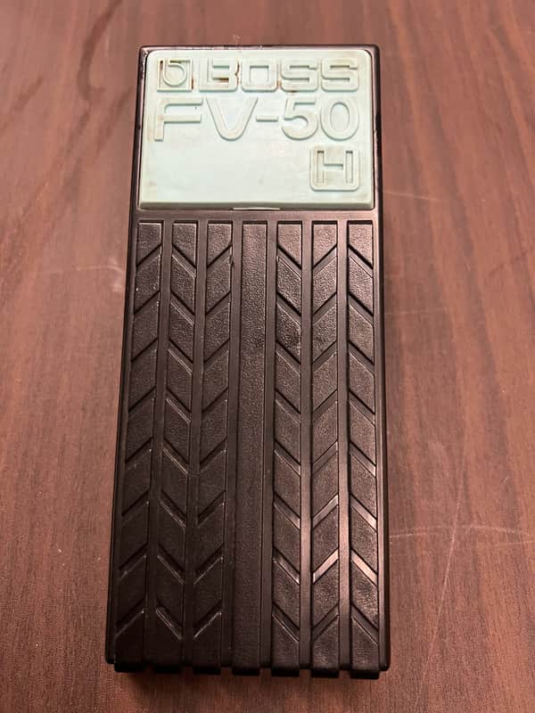 Boss FV-50H High-Impedance Stereo Volume Pedal - Black/light Blue image 1