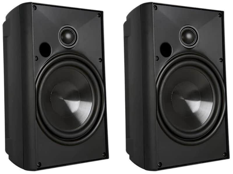 Proficient - AW650BLK - 6.25-Inch Indoor / Outdoor Speakers 8 Ohm - Black- PAIR image 1