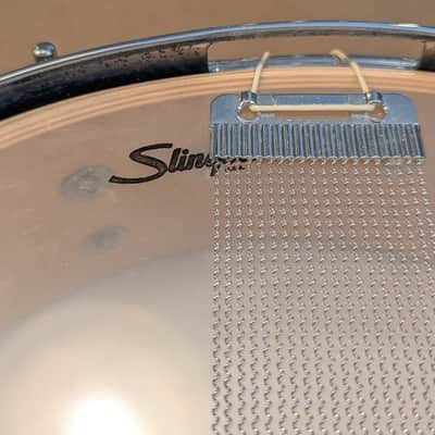 *Very Rare* Slingerland Radio King 4x14" Conway Era - Purple Satin Flame w/ Mini Sound King Snare Lugs image 6