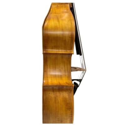 Hand Made flat back 5 strings Upright double bass 3/4 ,Maple back and Spruce woo image 6