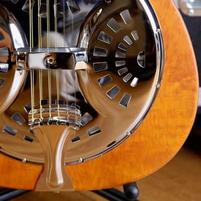 Epiphone Dobro Hound Dog Round Neck Resonator Guitar Vintage Brown image 4