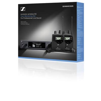 Sennheiser ew IEM G4 Twin-G Dual Wireless In-Ear Monitoring System G 566-608 MHz image 2
