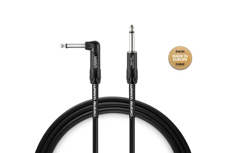 Warm Audio Pro Series - 10ft. 1/4" TS Instrument Cable - Straight / RA Connectors image 1