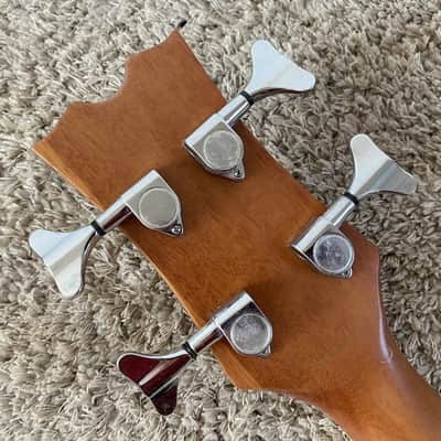 Dean Left Handed 4 String Acoustic Bass, Spruce Top Body, Mahogany Neck image 19