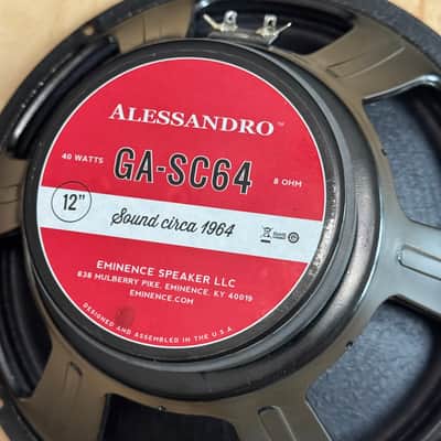 Eminence GA10-SC64 10" 20-Watt 8 Ohm Replacement Speaker 2010s - Black image 2