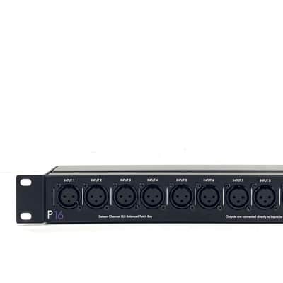 ART P16 Rackmount 16-Channel Balanced XLR Patchbay 2015 - Present - Black TGHM image 2