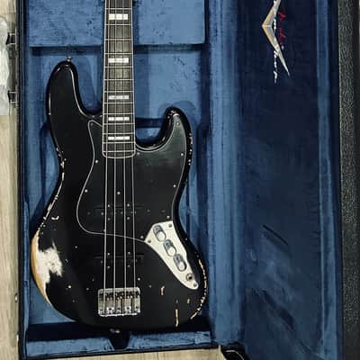 FENDER CUSTOM SHOP JAZZ BASS LIMITED EDITION BLACK HEAVY RELIC 2023 image 2
