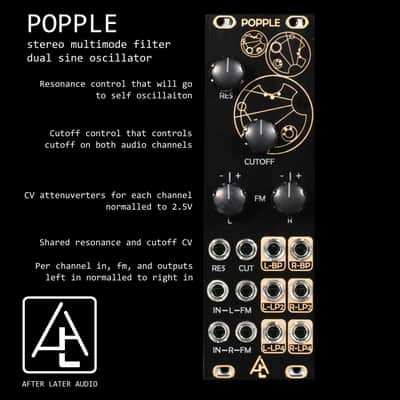 AFTER LATER AUDIO POPPLE STEREO VCF : BRAND NEW :  [DETROIT MODULAR] image 2