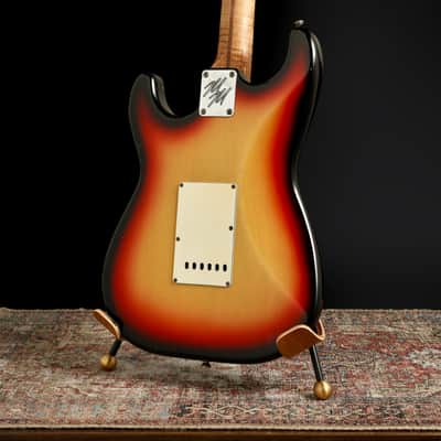 Mario Martin S-Style 2021 - 3-Tone Sunburst. AAA Flame Roasted Maple / Arcane Pickups image 7