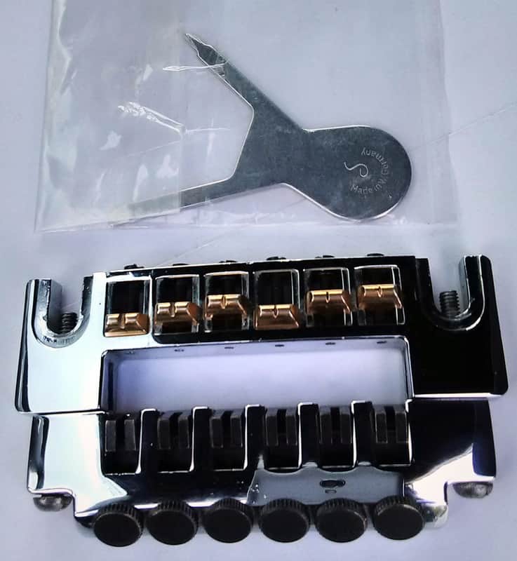 Schaller 456 Bridge Fine Tuning Tailpiece made in Germany image 1