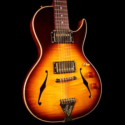 B&G Guitars Little Sister Crossroads Cutaway Tobacco Burst image 6
