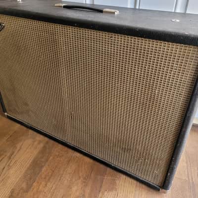 Vintage Fender Bandmaster Piggyback 2x12 Speaker Cabinet 32" w/ Original Fender Speakers & Tilt-Back Legs image 3