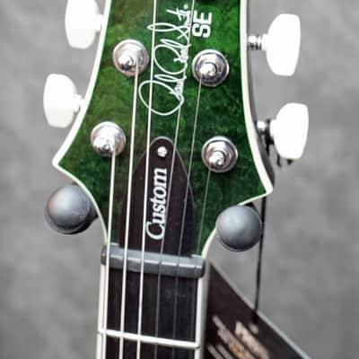 PRS SE Custom 24 Teal Black Quilted Finish - W/Setup & Bag image 4