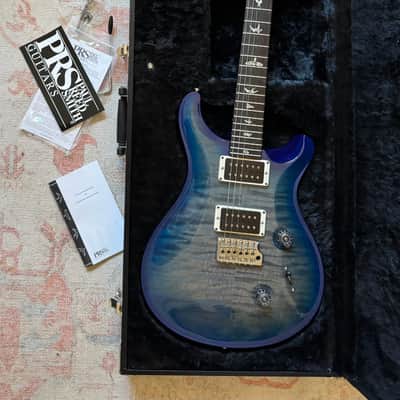 Rare Color! 6.98lbs 2018 PRS Custom 24 - Faded Gray Black Blue Burst image 3