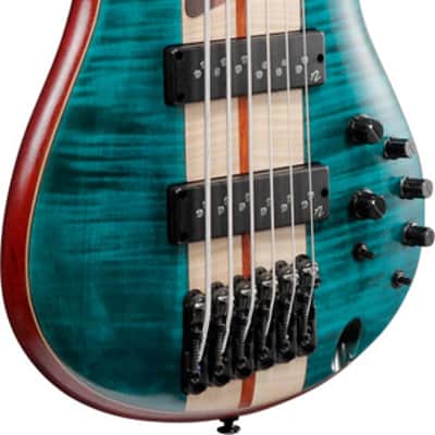 Ibanez SR Premium 6 String Electric Bass w/Bag  - Caribbean Green Low Gloss (SR1426BCGL) image 2
