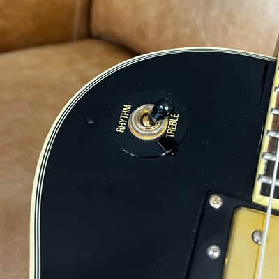 2015 Epiphone by Gibson Les Paul Custom Black Beauty Triple Pickup Electric guitar ebony VGC image 5