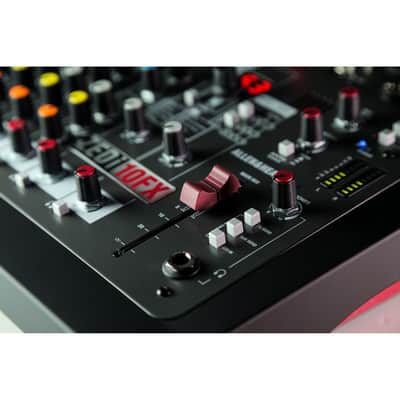 Allen & Heath ZEDi10FX Mixer and USB Audio Interface with Effects with 2 XLR Cables, 2 Calrad 55-853G-6's and a Polishing Cloth image 7