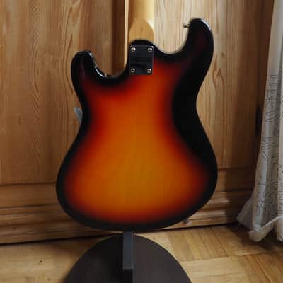 VIDEO! 1970s Japan Sakai (Teisco-ish) "Hertiecaster" guitar - pro Setup, player ready image 8