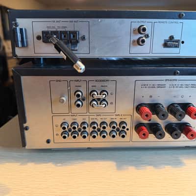 Yamaha A-520 Natural Sound Amplifier + t-420 Tuner Serviced Cleaned Sounds GR8🔥 image 13