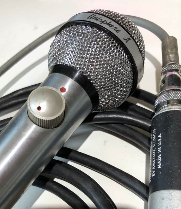 Vintage Shure Unisphere A 585SBV Low-Z Dynamic Mic w/ Volume Control, Cable & Shure A95A image 1