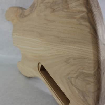 Unfinished Ash Jazz bass guitar body - fits Fender necks J1368 image 5