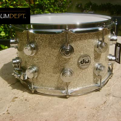 ✮ IMMACULATE, UNPLAYED ✮ DW COLLECTORS SERIES * VLT * 14 x 8 DEEP ✮100% Maple SNARE ✮ BROKEN GLASS ✮ True Hoops ✮FAT SOUND ! image 5
