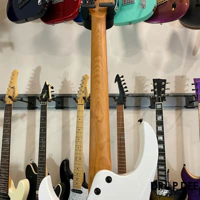 Balaguer Select Series Diablo Retro 27 FR Electric Guitar w/ Bag-Gloss Solid White image 14